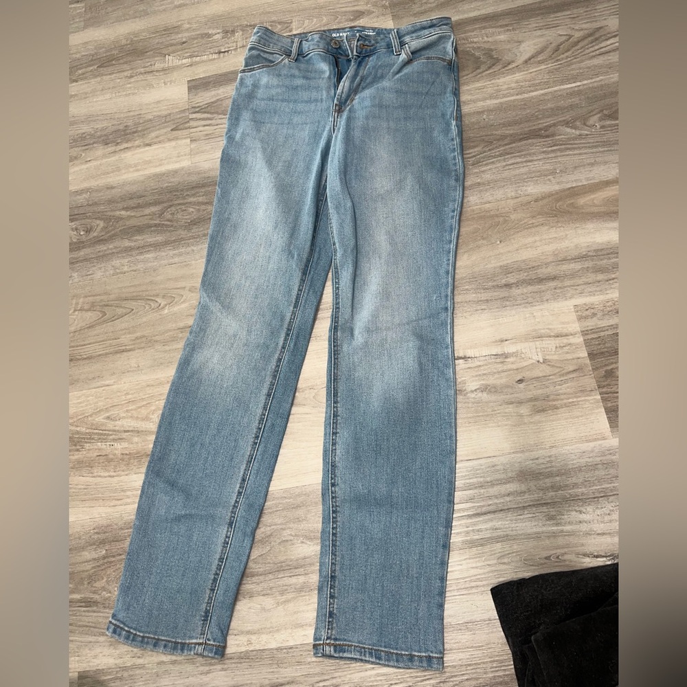 Old Navy Blue Straight Leg Jeans Classic Style